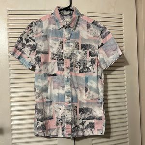 American Eagle Hawaiian Print Shirt